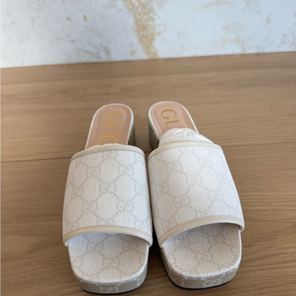 Gucci Malaga Platform Mule Sandals - Size 36